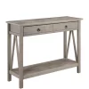Linon Home Décor Products Larson Driftwood Console Table
