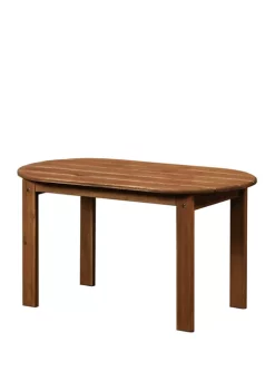 Linon Home Décor Products Villa Adirondack Teak Finish Coffee Table