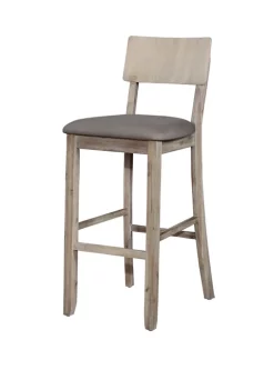 Linon Home Décor Products Jace Gray Wash Bar Stool