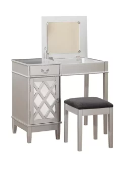 Linon Home Décor Products Gloria Lattice Vanity Set -Kiera Sales Store Belk 155