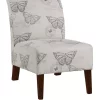 Linon Home Décor Products Mackenna Linen Butterfly Chair
