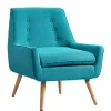 Linon Home Décor Products Arin Bright Blue Chair