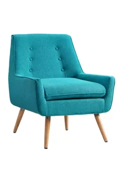 Linon Home Décor Products Arin Bright Blue Chair