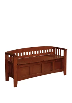 Linon Home Décor Products Marcey Split Seat Storage Bench