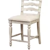 Linon Home Décor Products Avalon White Wash Counter Stool