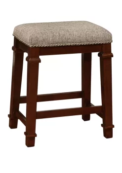 Linon Home Décor Products Ashford Backless Tweed Counter Stool