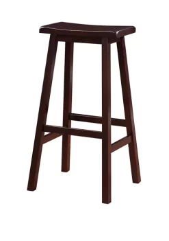 Linon Home Décor Products Sam Saddle Bar Stool
