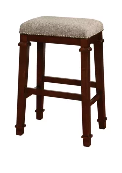Linon Home Décor Products Ashford Backless Tweed Bar Stool -Kiera Sales Store Belk 198