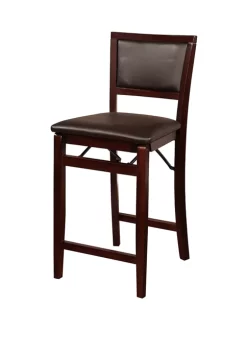 Linon Home Décor Products Lorna Pad Back Folding Counter Stool