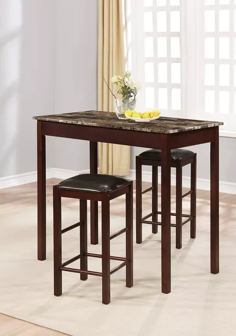 Linon Home Décor Products Booker 3 Piece Tavern Set 2 Linon Home Décor Products Booker 3 Piece Tavern Set - Image 2