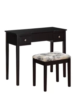 Linon Home Décor Products Drea Butterfly Vanity Set