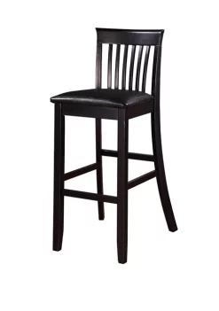Linon Home Décor Products Cohen Craftsman Black Bar Stool