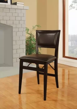 Linon Home Décor Products Lorna Pad Back Folding Chair