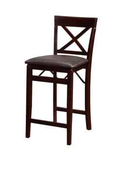 Linon Home Décor Products Luna X Back Folding Counter Stool