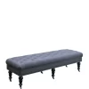 Linon Home Décor Products 62 Inch Livia Charcoal Bench