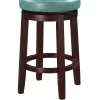 Linon Home Décor Products Natasha Teal Counter Stool