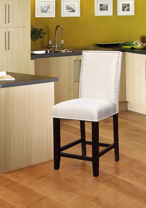 Linon Home Décor Products Weldon Glitz Counter Stool 2 Linon Home Décor Products Weldon Glitz Counter Stool - Image 2