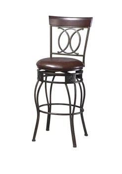 Linon Home Décor Products Tasha O & X Back Bar Stool