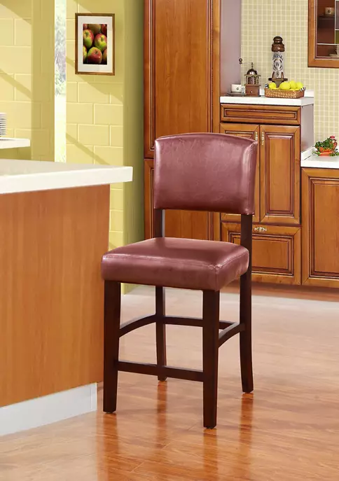 Linon Home Décor Products Sedona Red Counter Stool 2 Linon Home Décor Products Sedona Red Counter Stool - Image 2