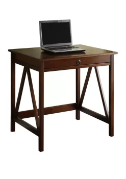 Linon Home Décor Products Larson Antique Tobacco Desk