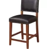 Linon Home Décor Products Quinn Black Counter Stool