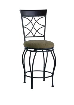 Linon Home Décor Products Chelsea Curves Counter Bar Stool