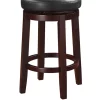 Linon Home Décor Products Natasha Black Counter Stool