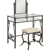 Linon Home Décor Products Olivia Metal Vanity Set