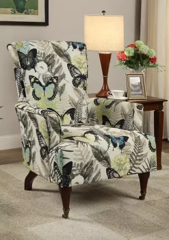 Linon Home Décor Products Halia Butterfly Arm Chair -Kiera Sales Store Belk 83