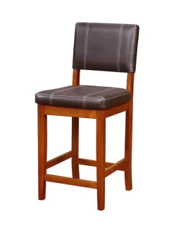 Linon Home Décor Products Tifton Brown Counter Stool